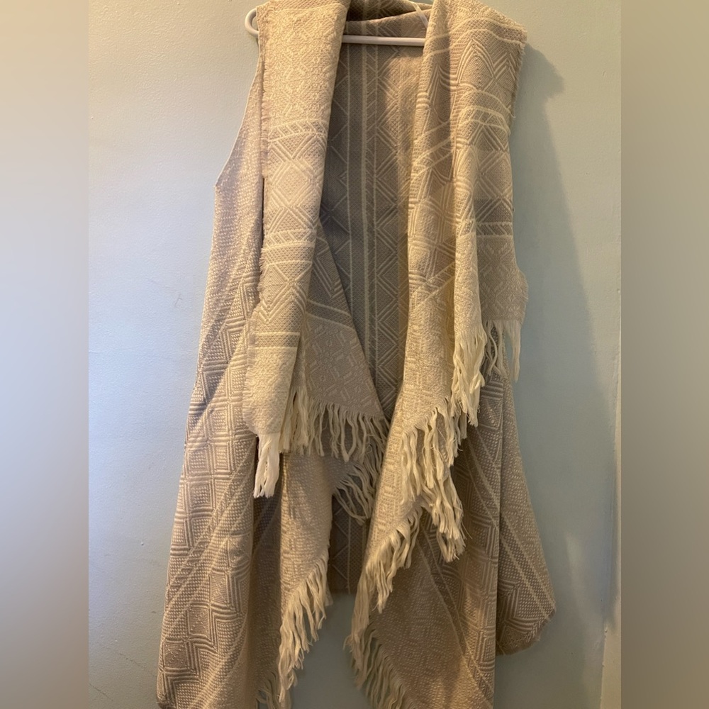 Topshop knit sweater shawl poncho